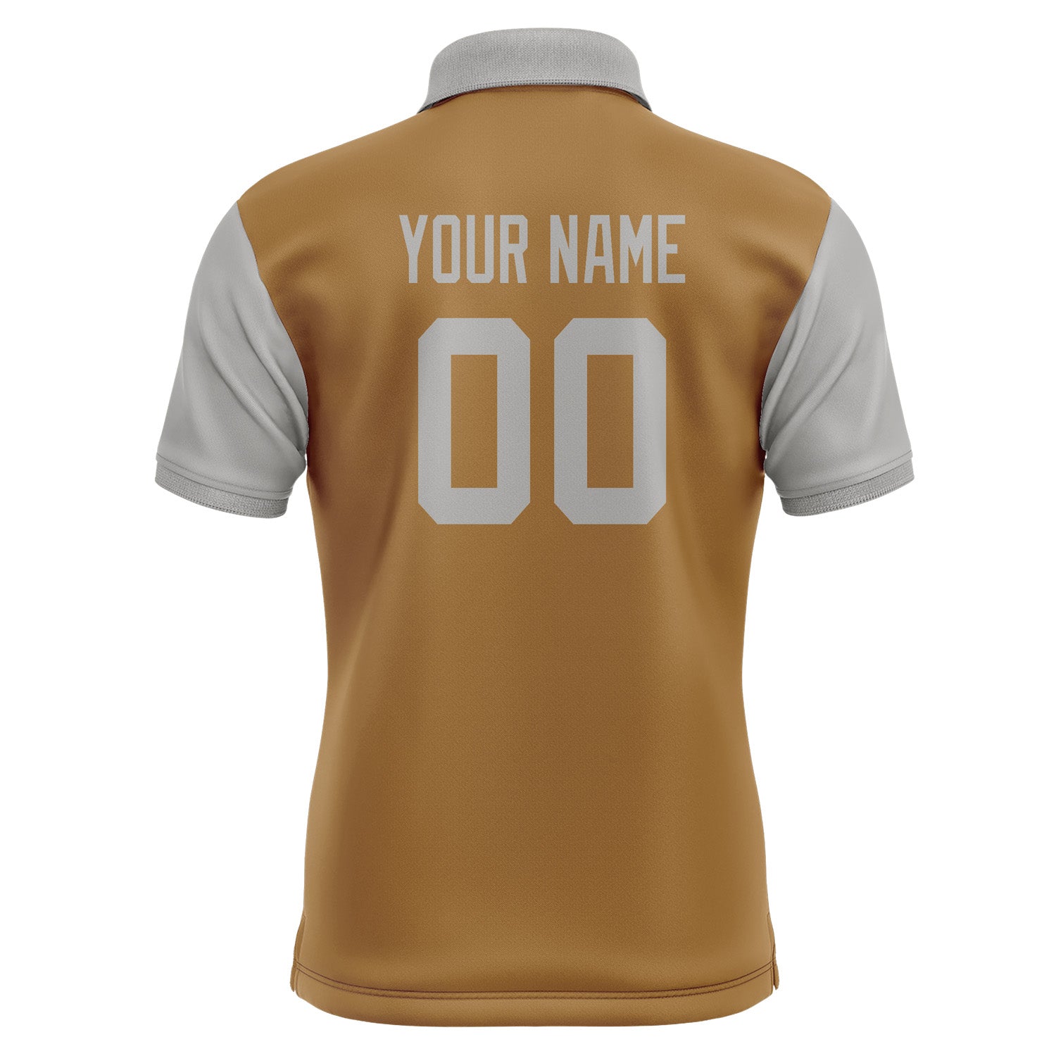 Custom Khaki Gray Short-Sleeve Polo Shirt PO220404B104