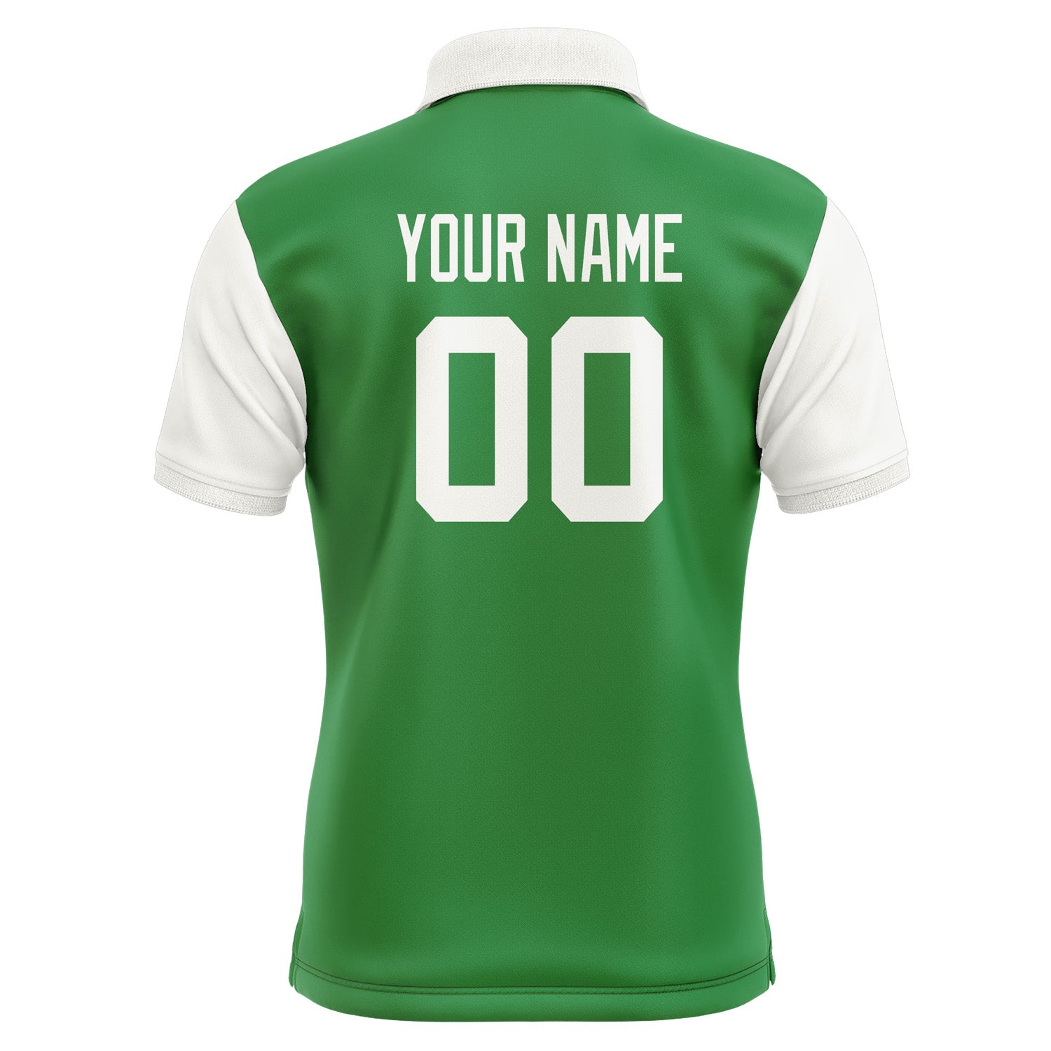 Custom Emerald Green White Short-Sleeve Polo Shirt PO241818B118