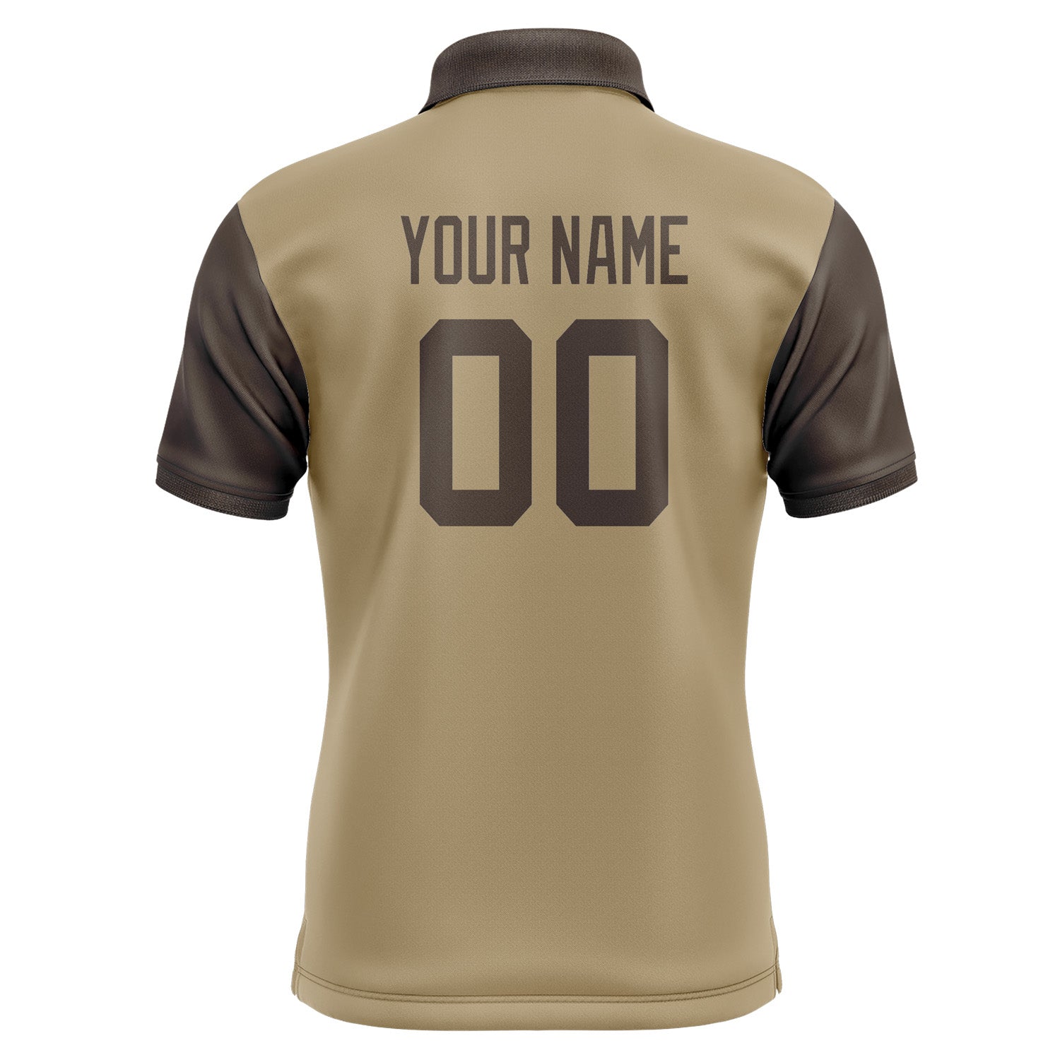 Custom Light Khaki Brown Short-Sleeve Polo Shirt PO250101B101