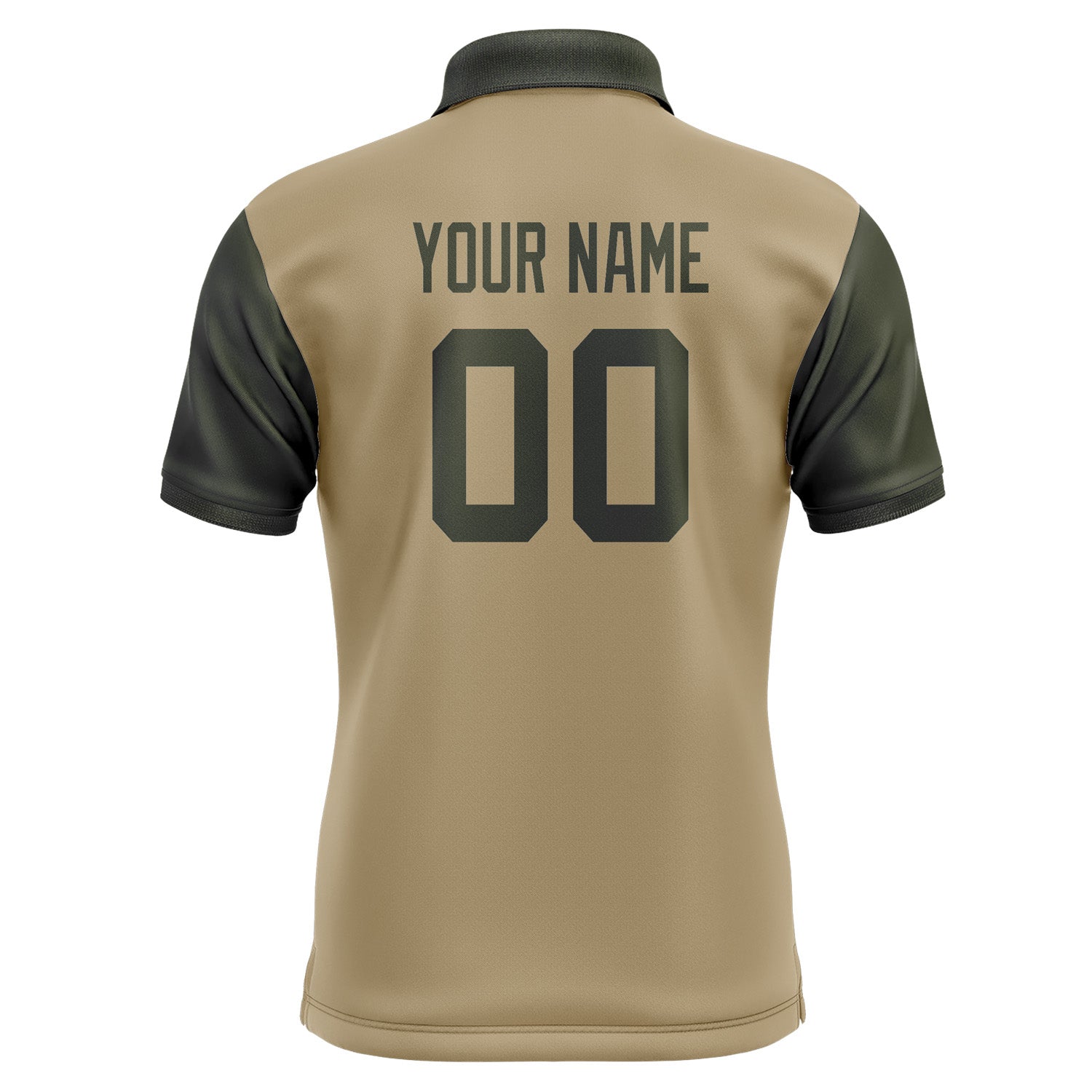 Custom Light Khaki Olive Short-Sleeve Polo Shirt PO250202B102