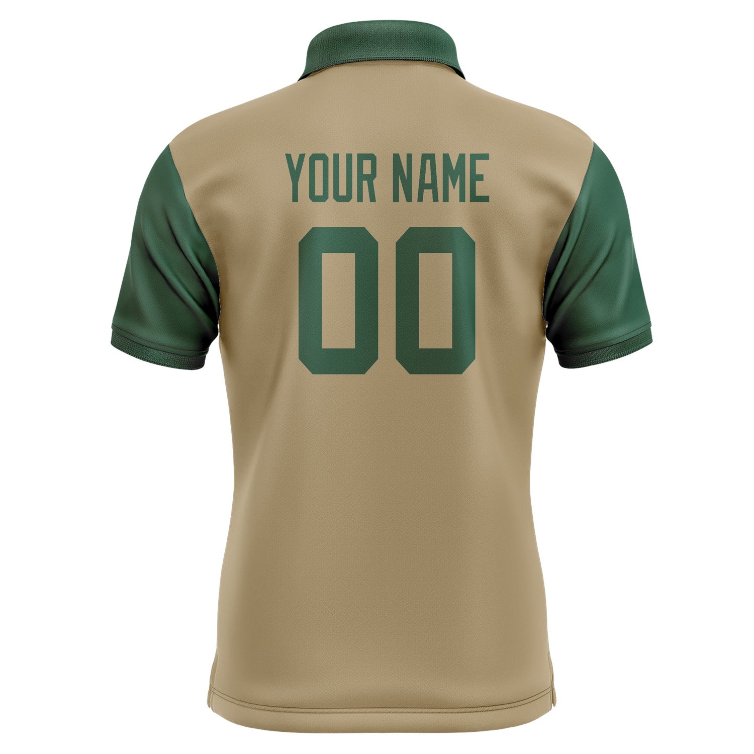 Custom Light Khaki Green Short-Sleeve Polo Shirt PO250505B105