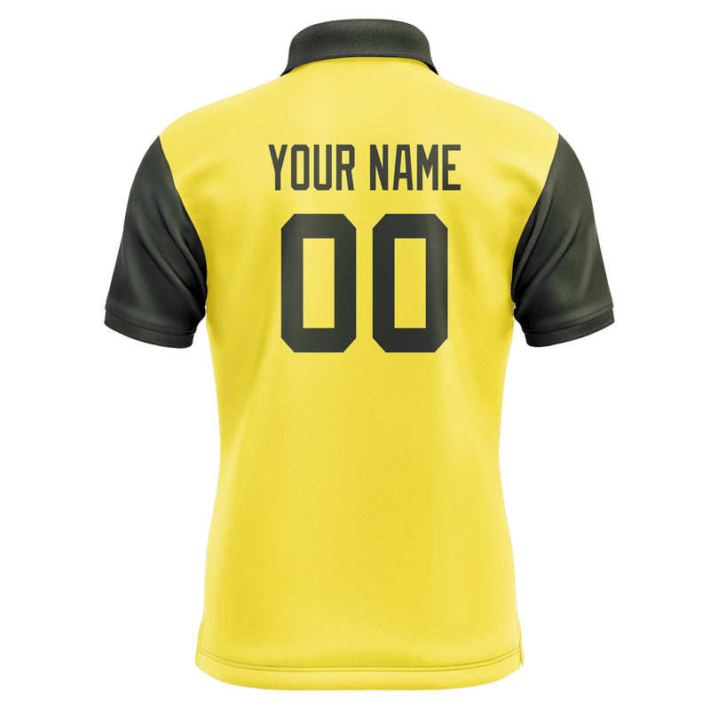 Custom Light Yellow Olive Short-Sleeve Polo Shirt PO260202B102
