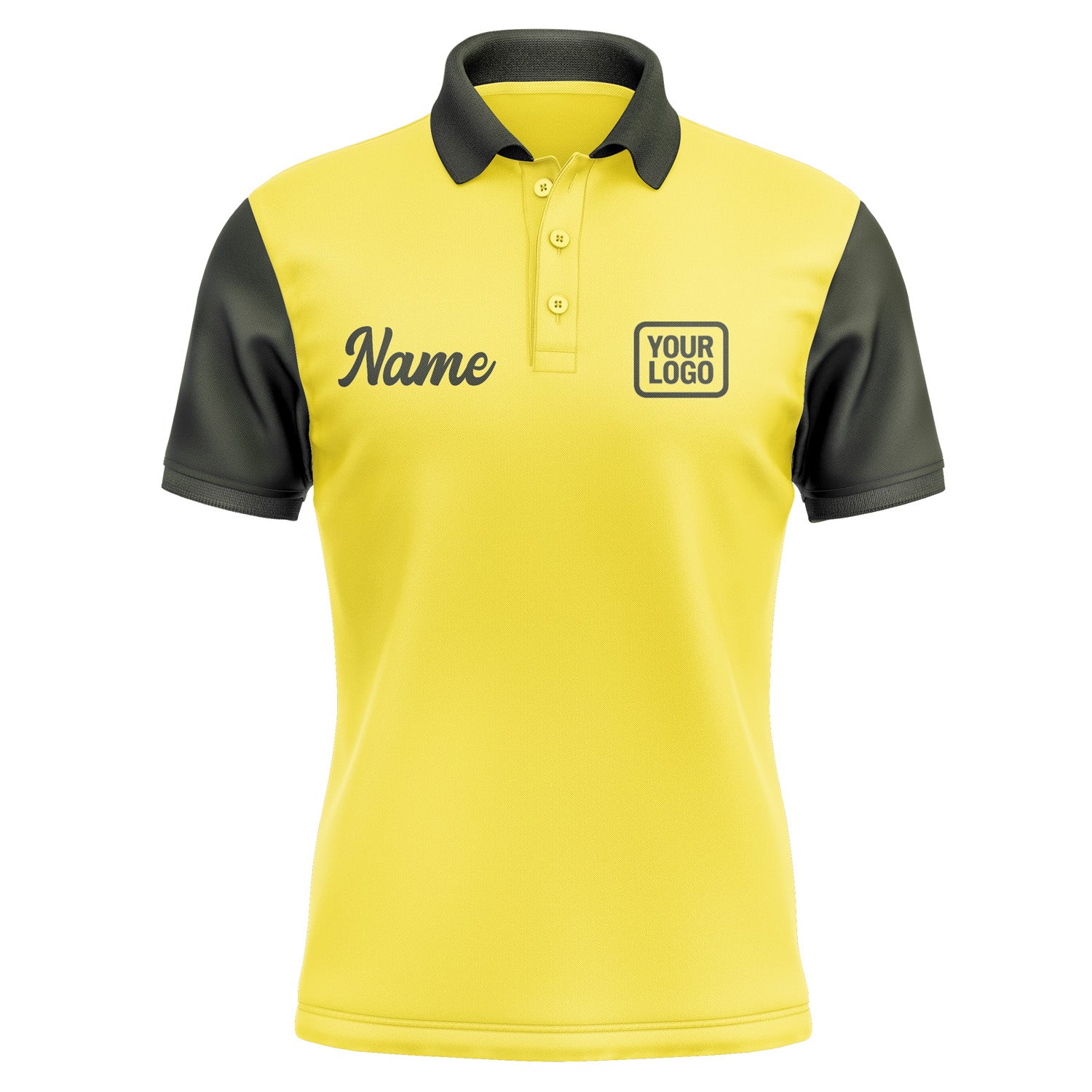 Custom Light Yellow Olive Short-Sleeve Polo Shirt PO260202B102