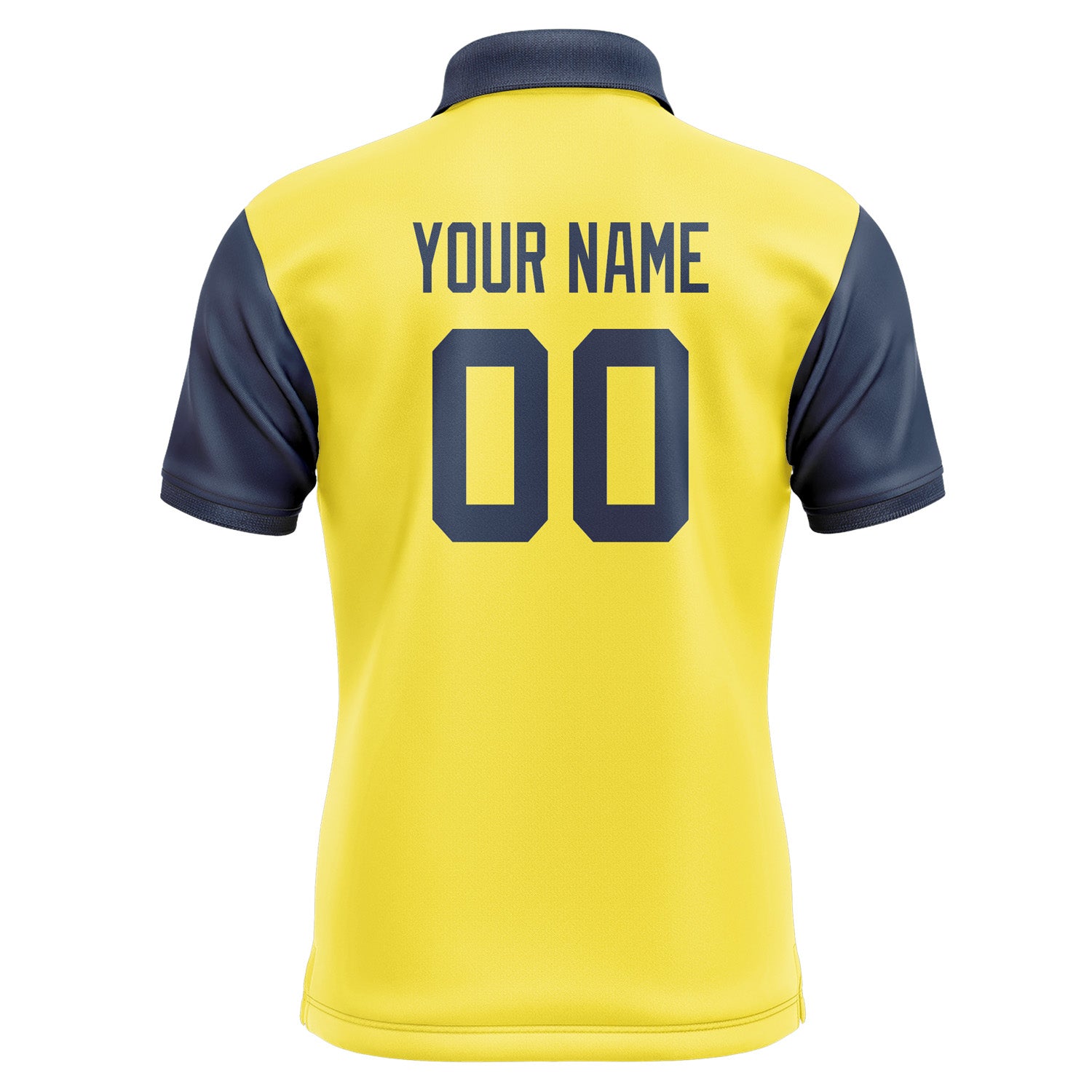 Custom Light Yellow Blue Short-Sleeve Polo Shirt PO261010B110
