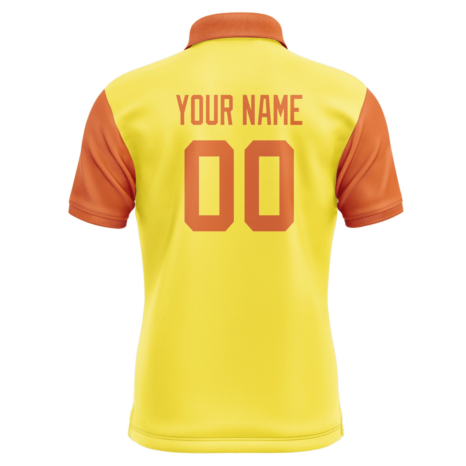 Custom Light Yellow Orange Short-Sleeve Polo Shirt PO262828B128