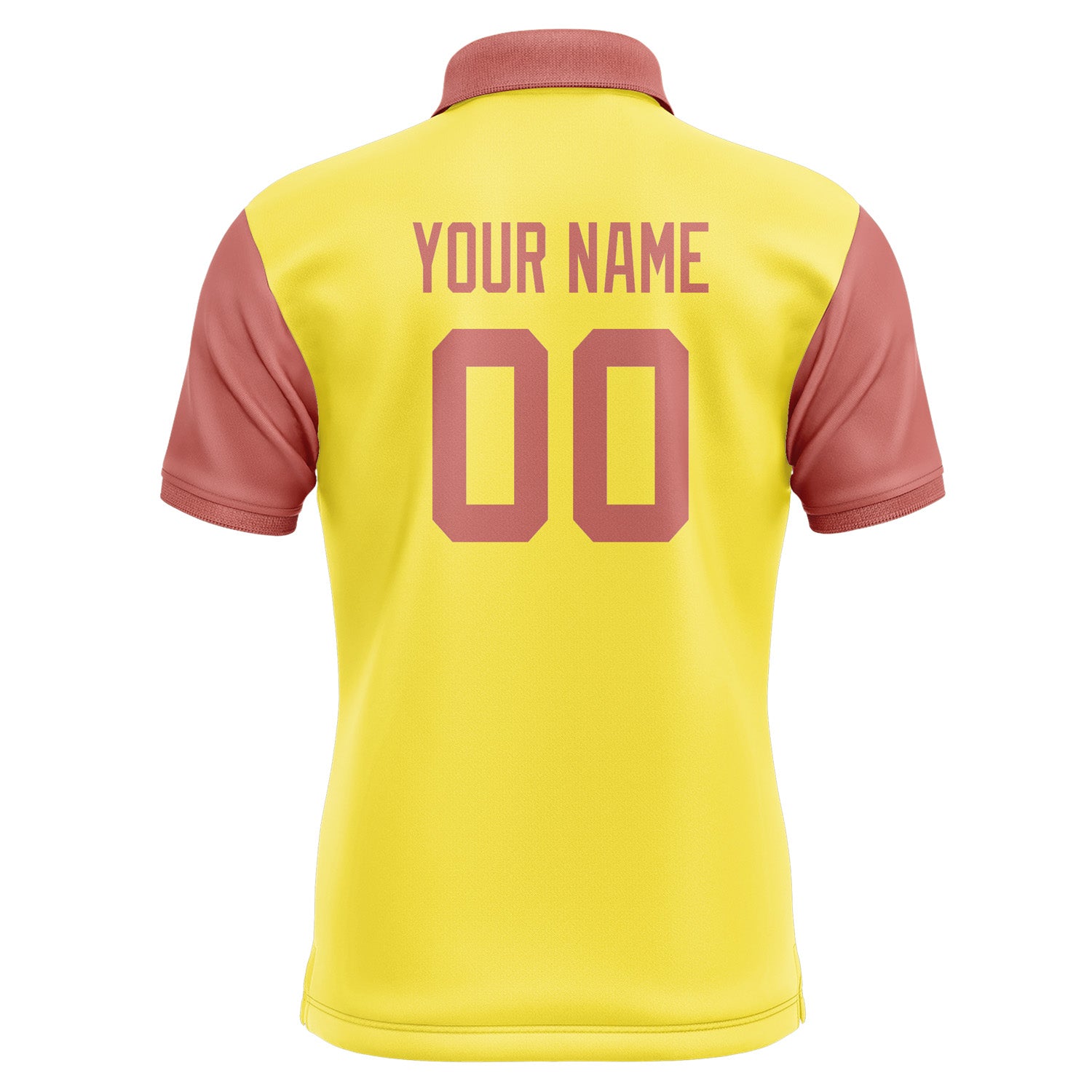 Custom Light Yellow Copper Rose Short-Sleeve Polo Shirt PO262929B129