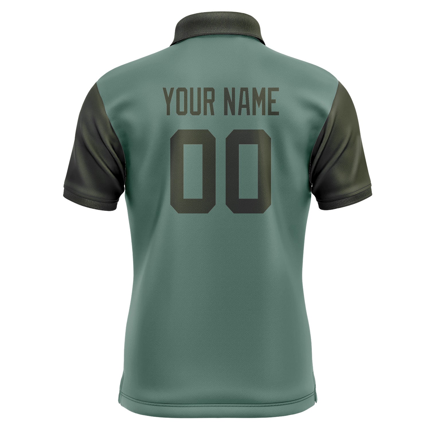 Custom Blue Green Olive Short-Sleeve Polo Shirt PO270202B102