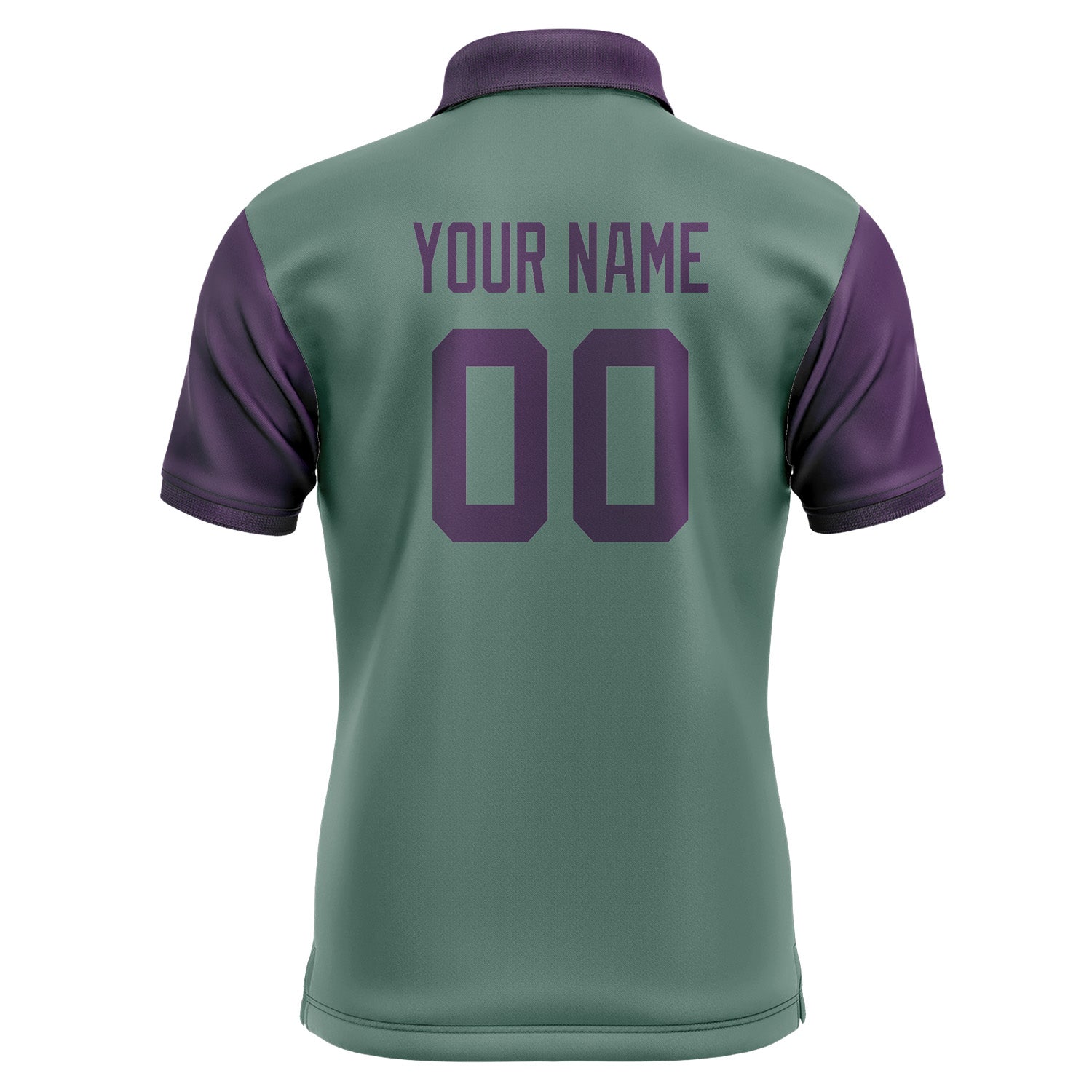 Custom Blue Green Purple Short-Sleeve Polo Shirt PO270707B107