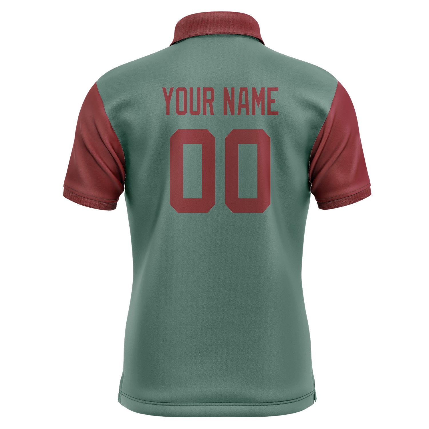 Custom Blue Green Crimson Red Short-Sleeve Polo Shirt PO271515B115