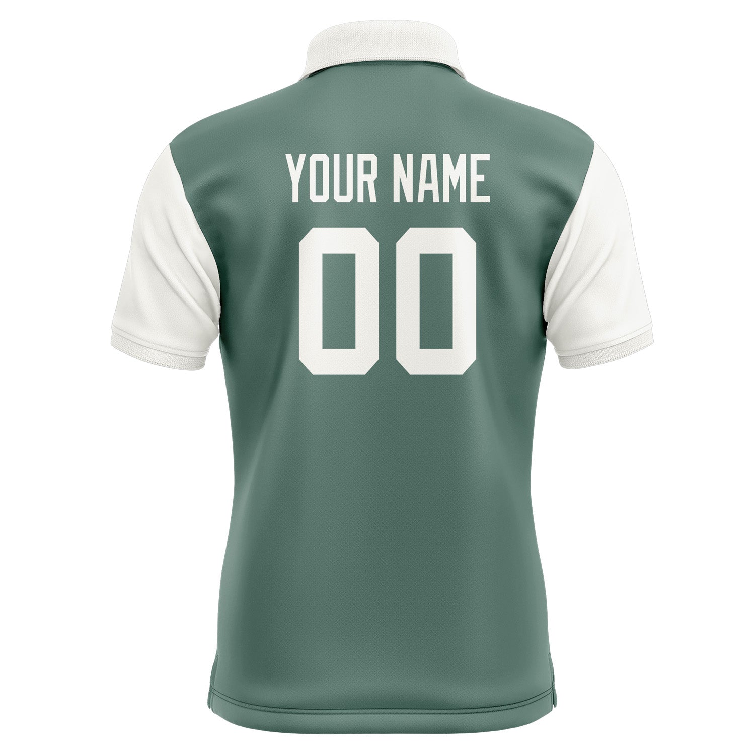 Custom Blue Green White Short-Sleeve Polo Shirt PO271818B118