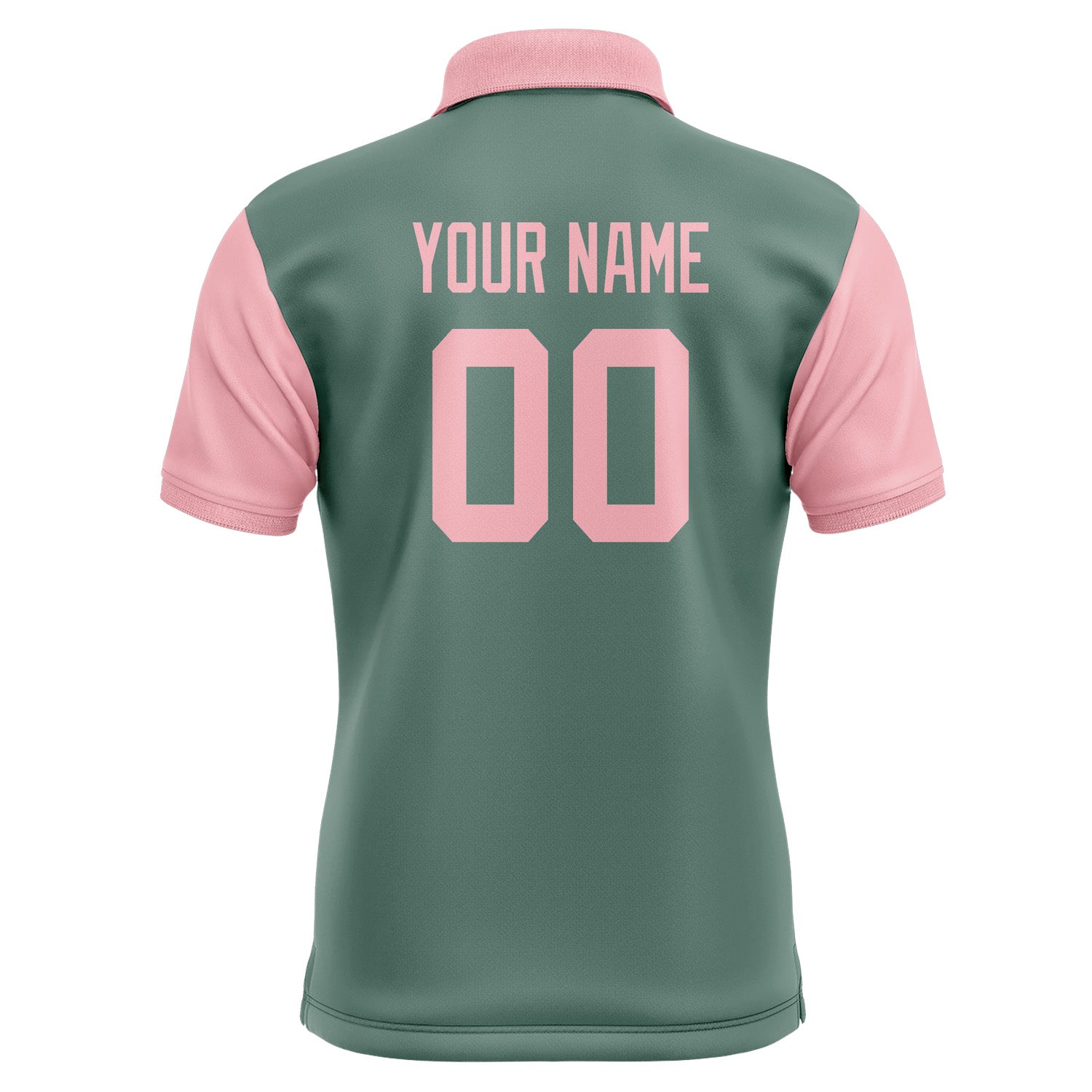 Custom Blue Green Light Pink Short-Sleeve Polo Shirt PO272121B121