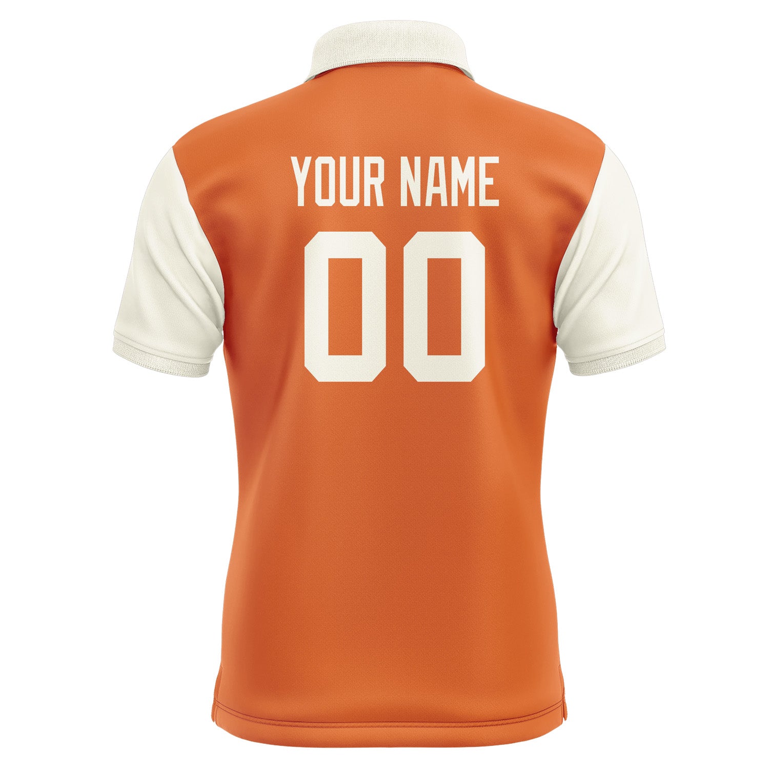 Custom Orange Cream Short-Sleeve Polo Shirt PO280303B103