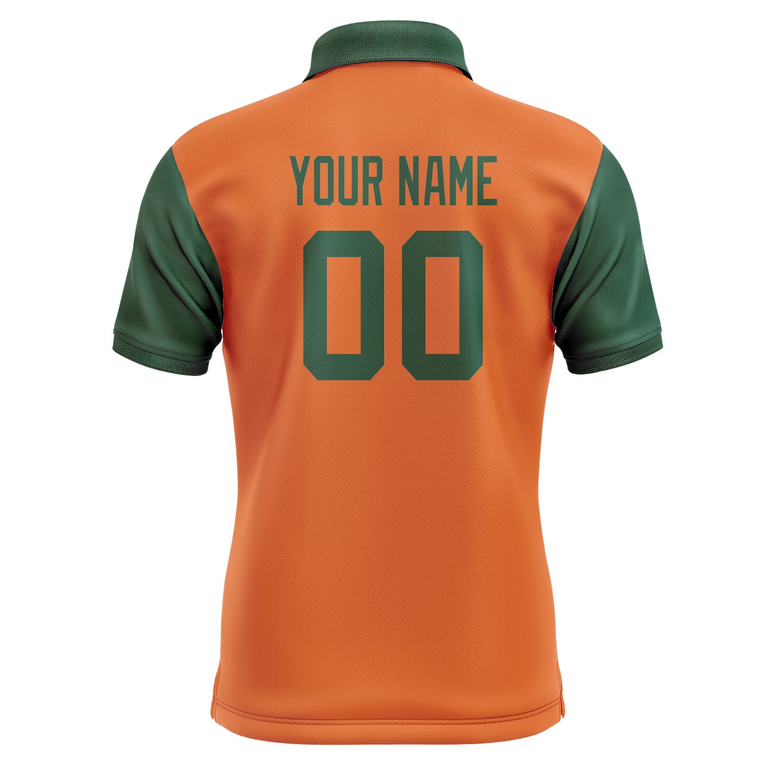 Custom Orange Green Short-Sleeve Polo Shirt PO280505B105