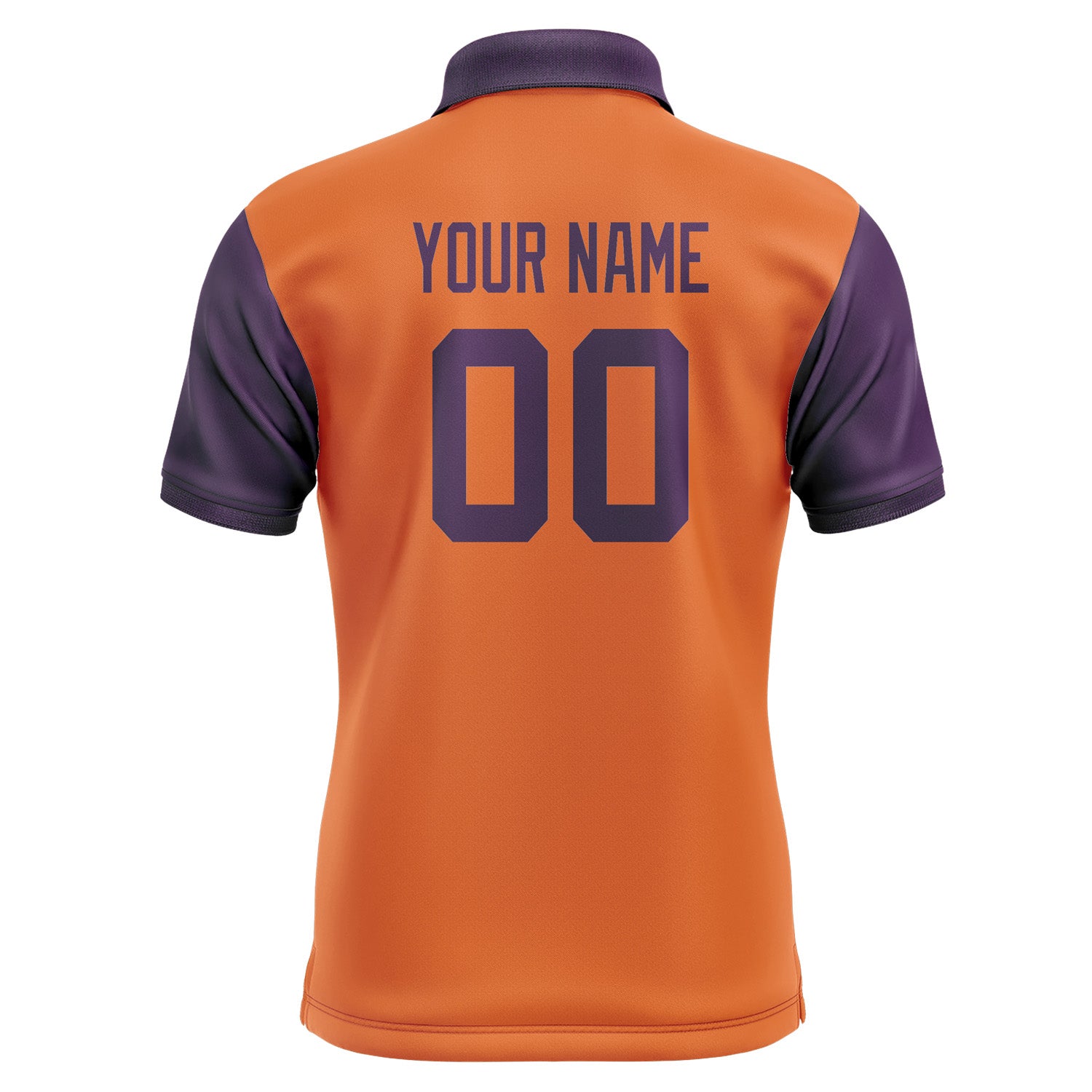 Custom Orange Purple Short-Sleeve Polo Shirt PO280707B107