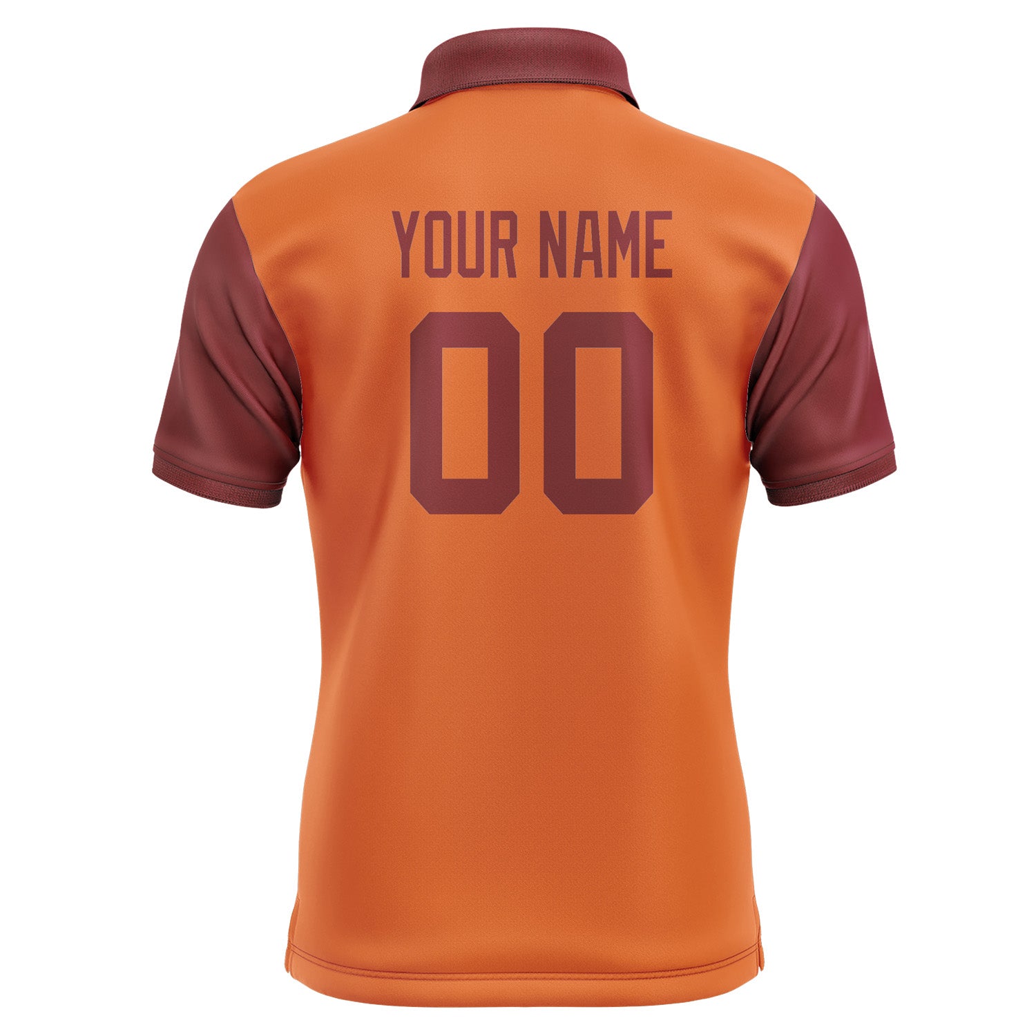 Custom Orange Crimson Red Short-Sleeve Polo Shirt PO281515B115
