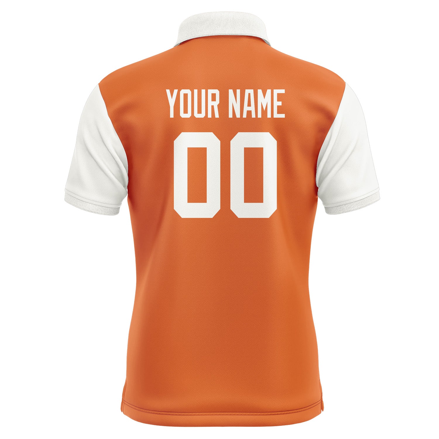 Custom Orange White Short-Sleeve Polo Shirt PO281818B118