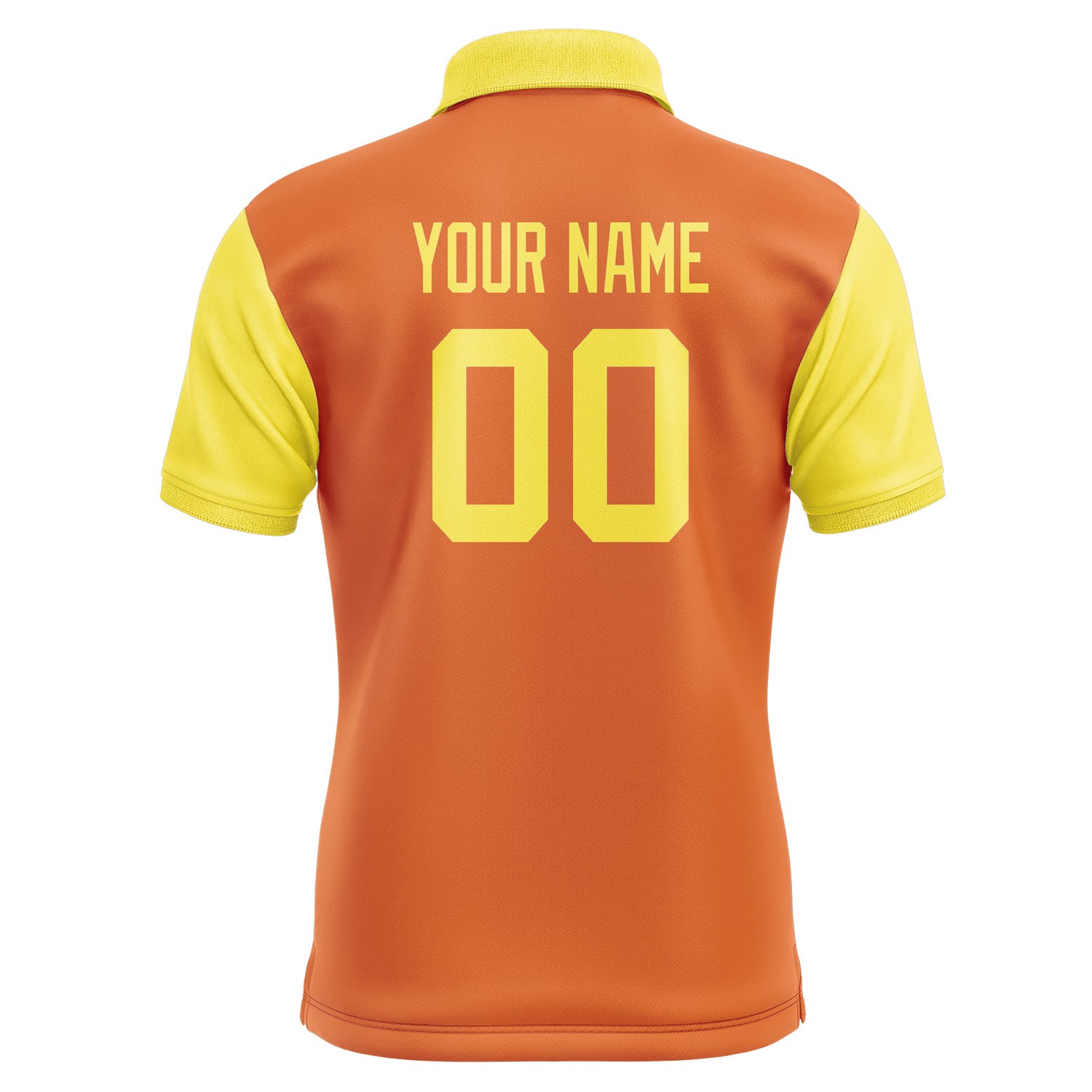Custom Orange Light Yellow Short-Sleeve Polo Shirt PO282626B126