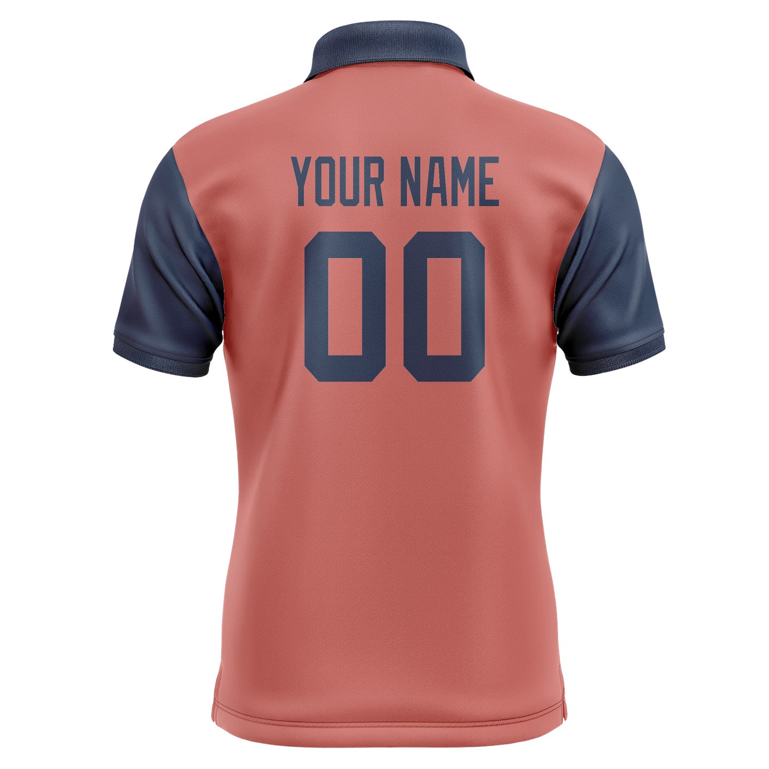 Custom Copper Rose Blue Short-Sleeve Polo Shirt PO291010B110