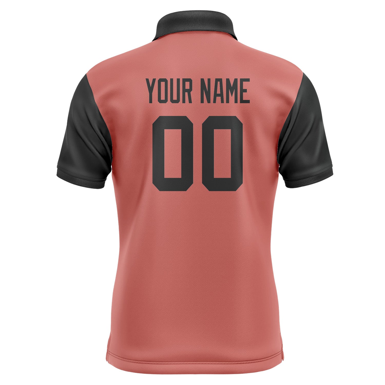 Custom Copper Rose Black Short-Sleeve Polo Shirt PO291717B117