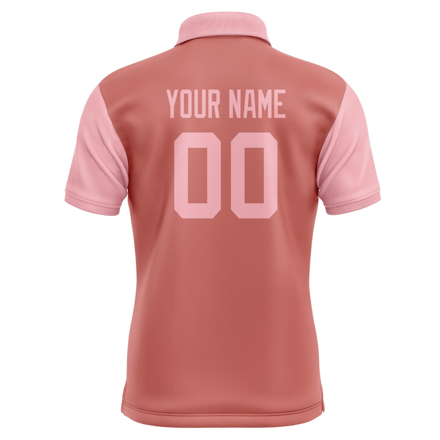Custom Copper Rose Light Pink Short-Sleeve Polo Shirt PO292121B121