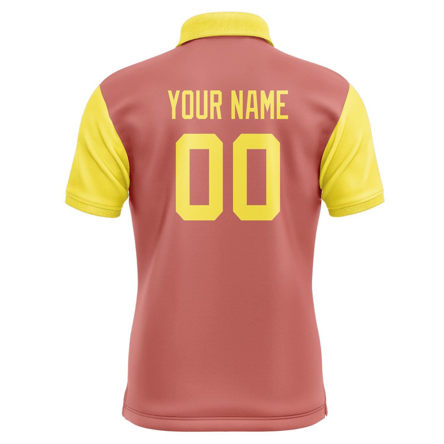 Custom Copper Rose Light Yellow Short-Sleeve Polo Shirt PO292626B126
