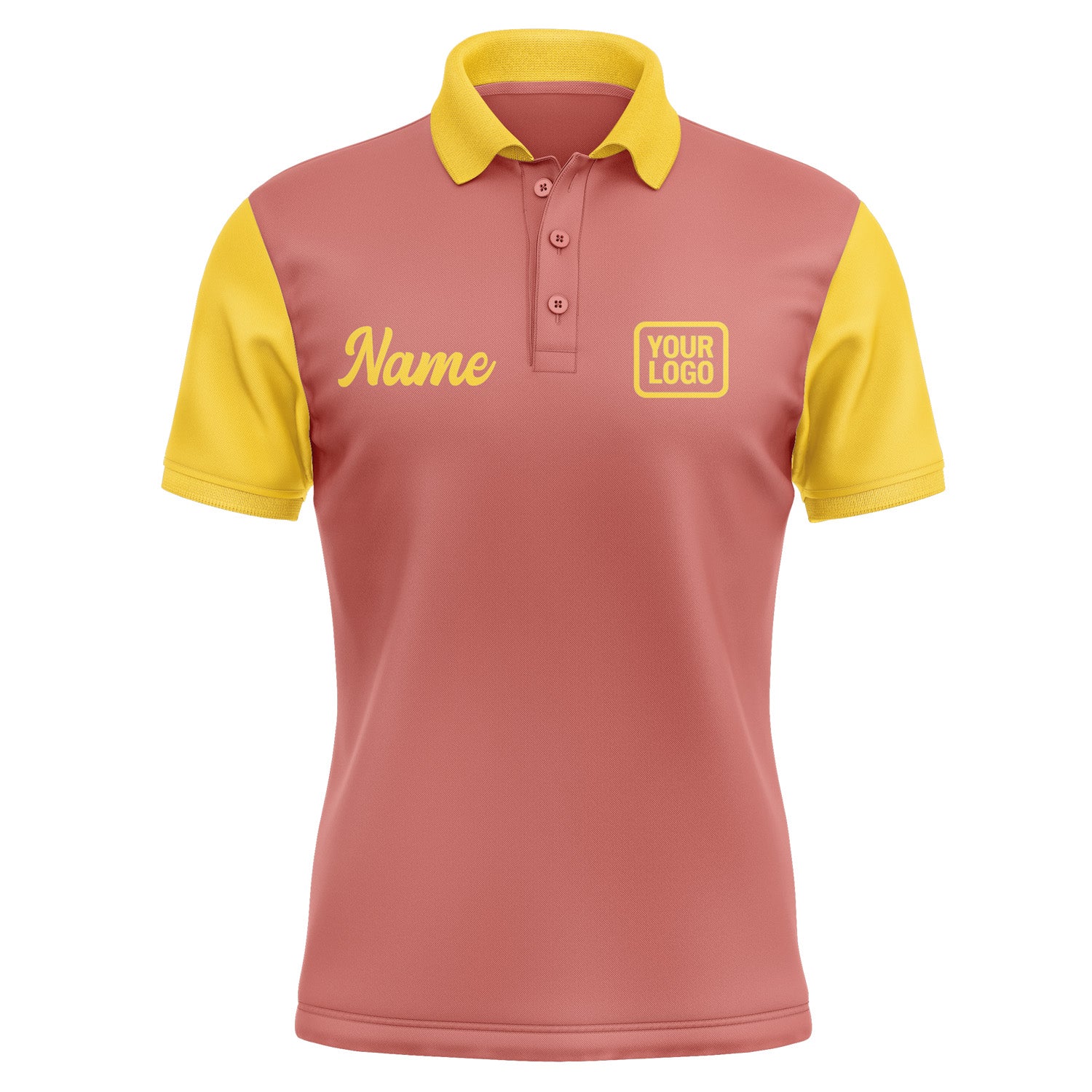 Custom Copper Rose Gold Short-Sleeve Polo Shirt PO293030B130
