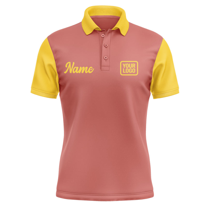 Custom Copper Rose Gold Short-Sleeve Polo Shirt PO293030B130