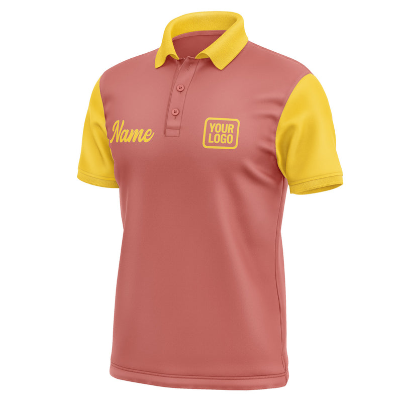 Custom Copper Rose Gold Short-Sleeve Polo Shirt PO293030B130
