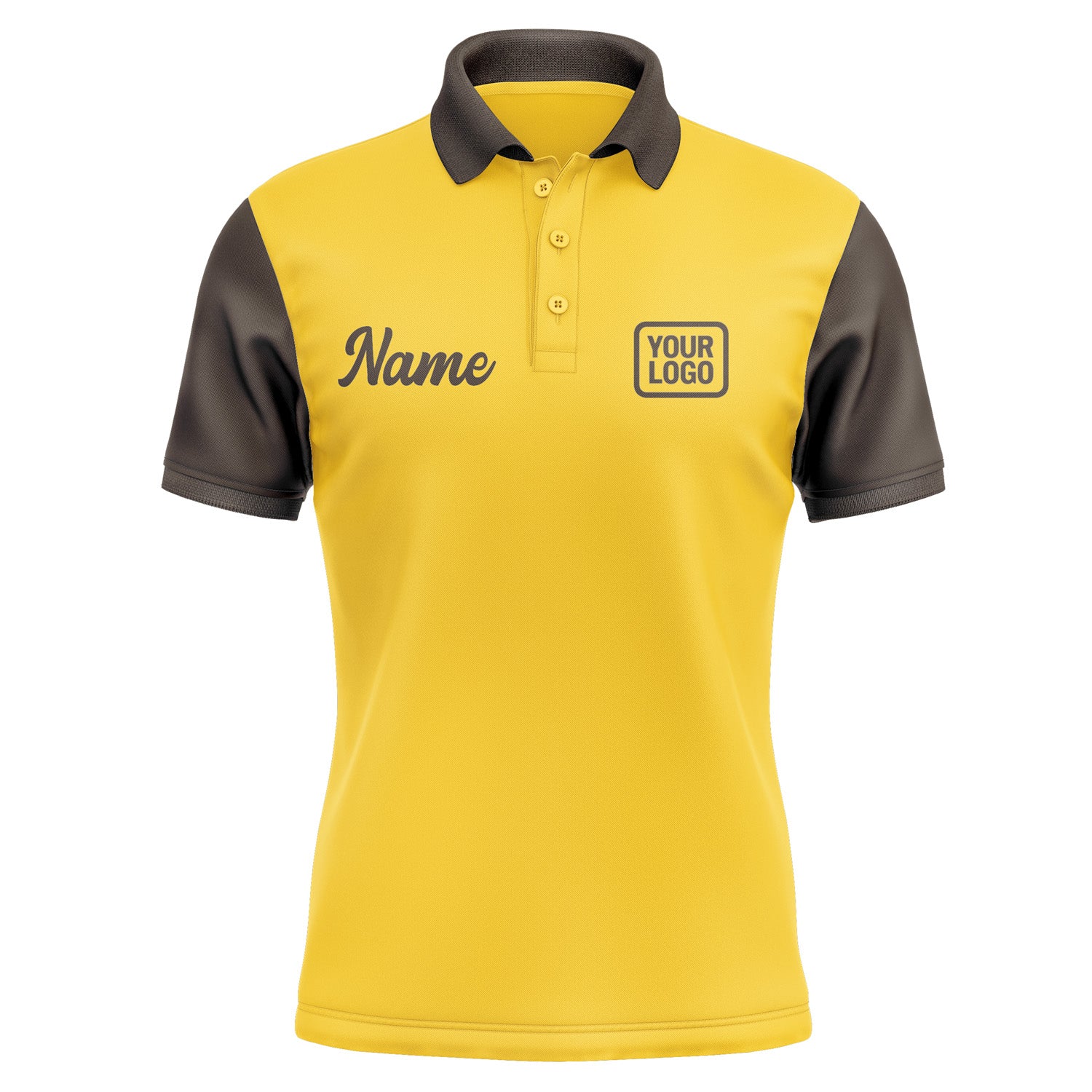 Custom Gold Brown Short-Sleeve Polo Shirt PO300101B101