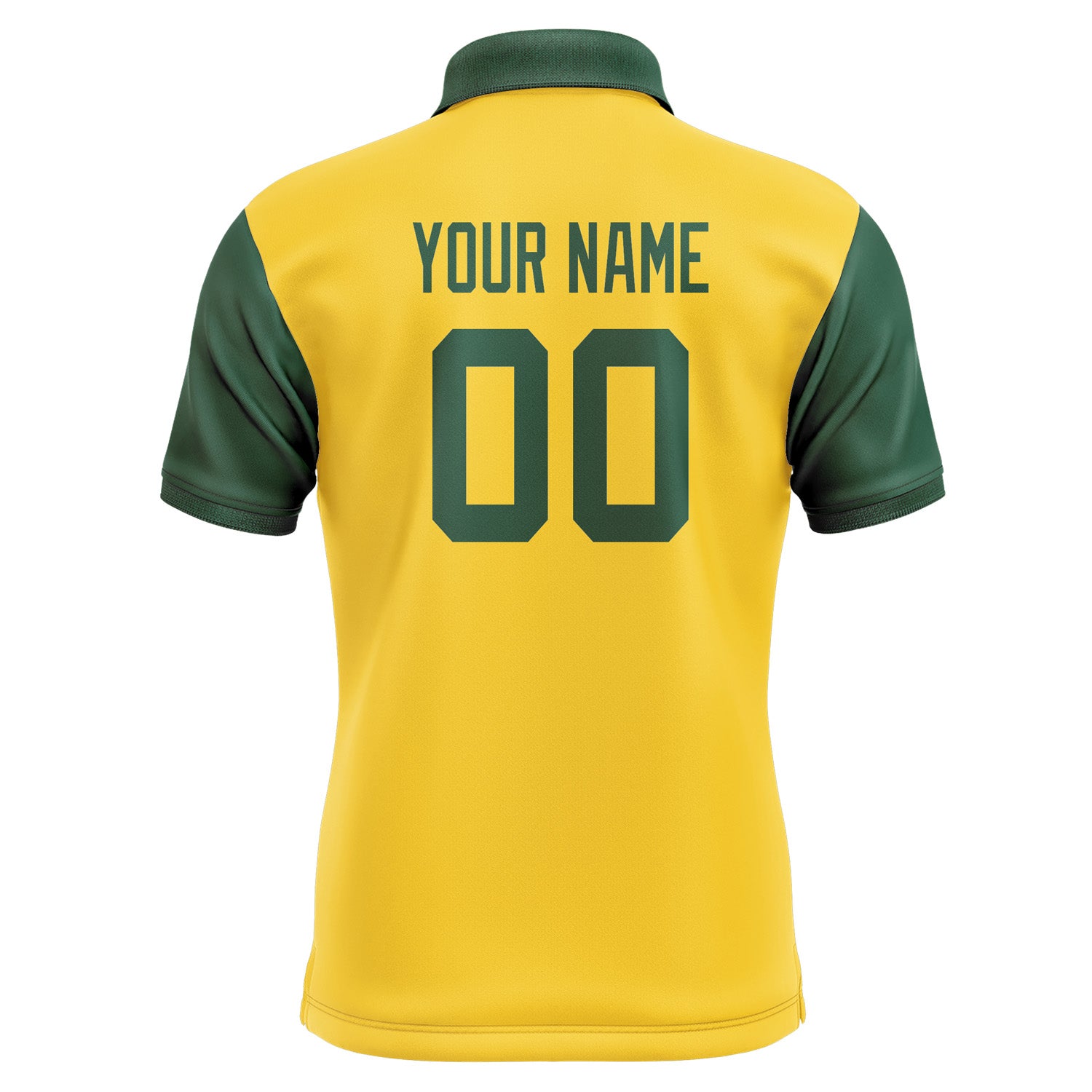 Custom Gold Green Short-Sleeve Polo Shirt PO300505B105