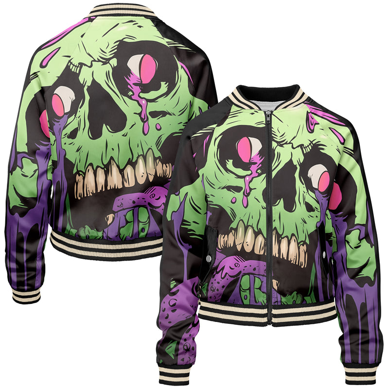 Dirty Skull Women bomber jacket WB240829Di035