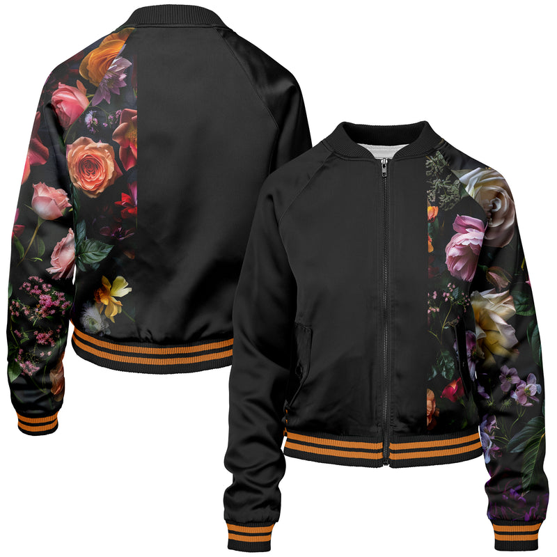 Vintage Flowers Women bomber jacket WB240829Vi028