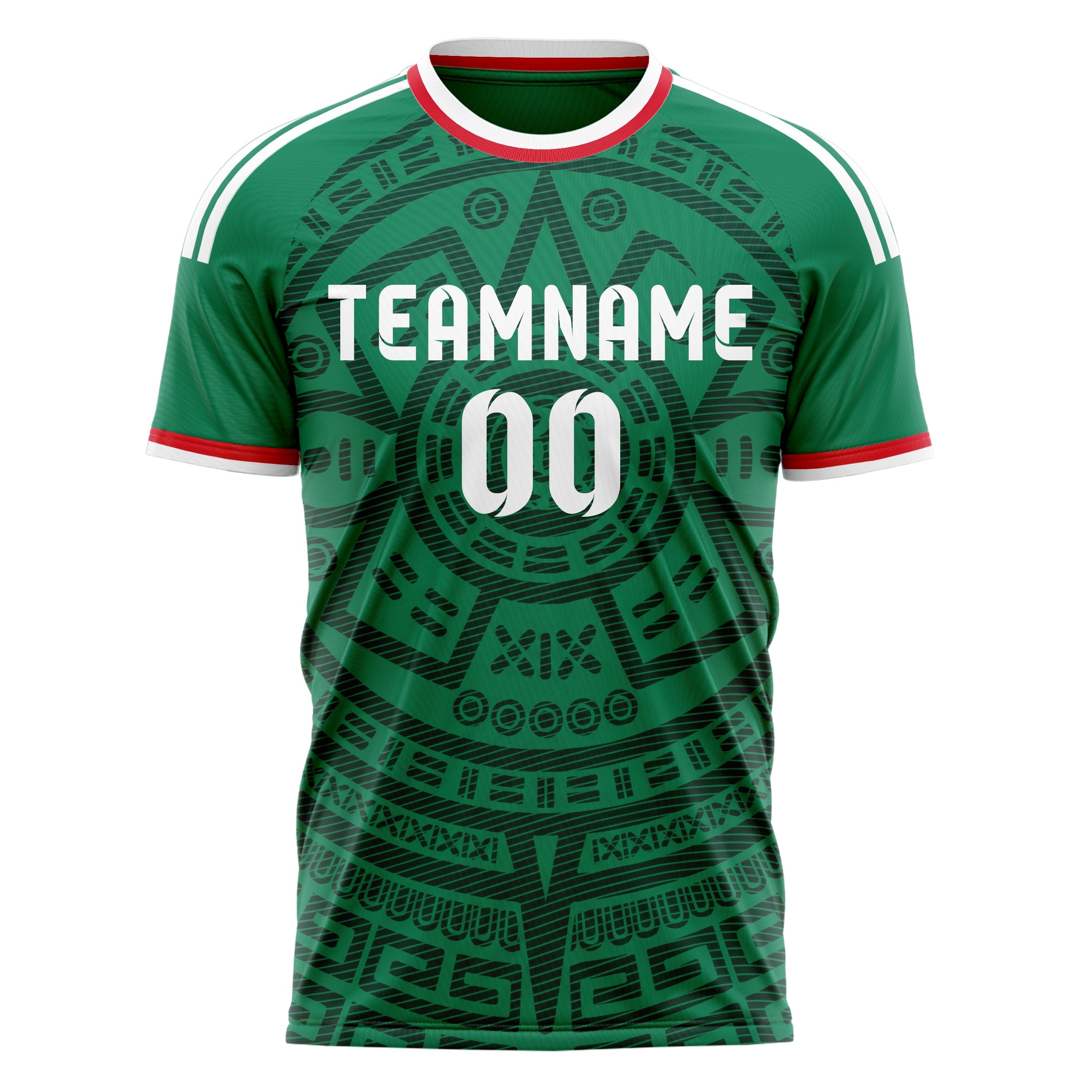 Mexico Home Soccer Jersey Style – With Custom Name, Number and Logo