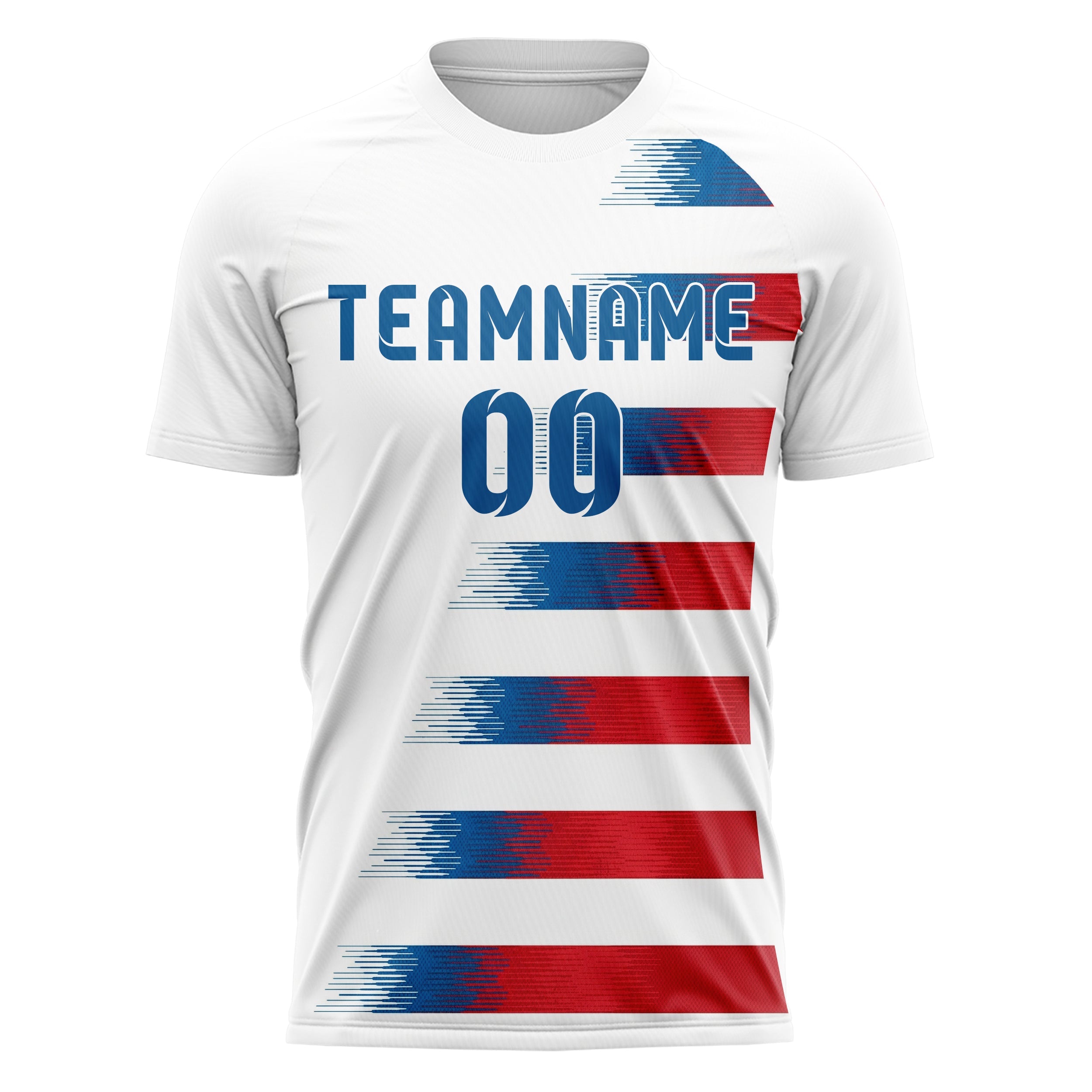 United States Home Soccer Jersey Style – With Custom Name, Number and Logo
