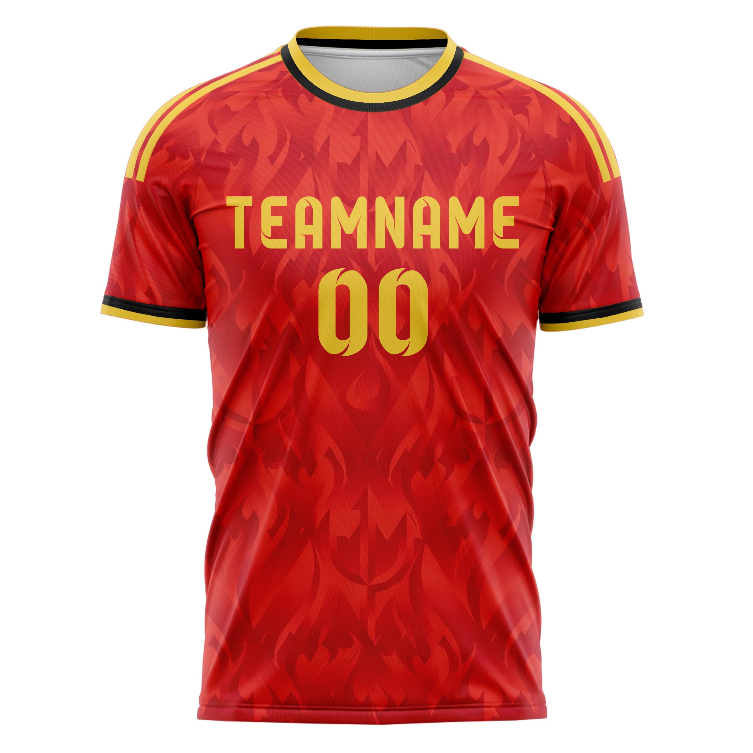 Belgium Home Soccer Jersey Style – With Custom Name, Number and Logo