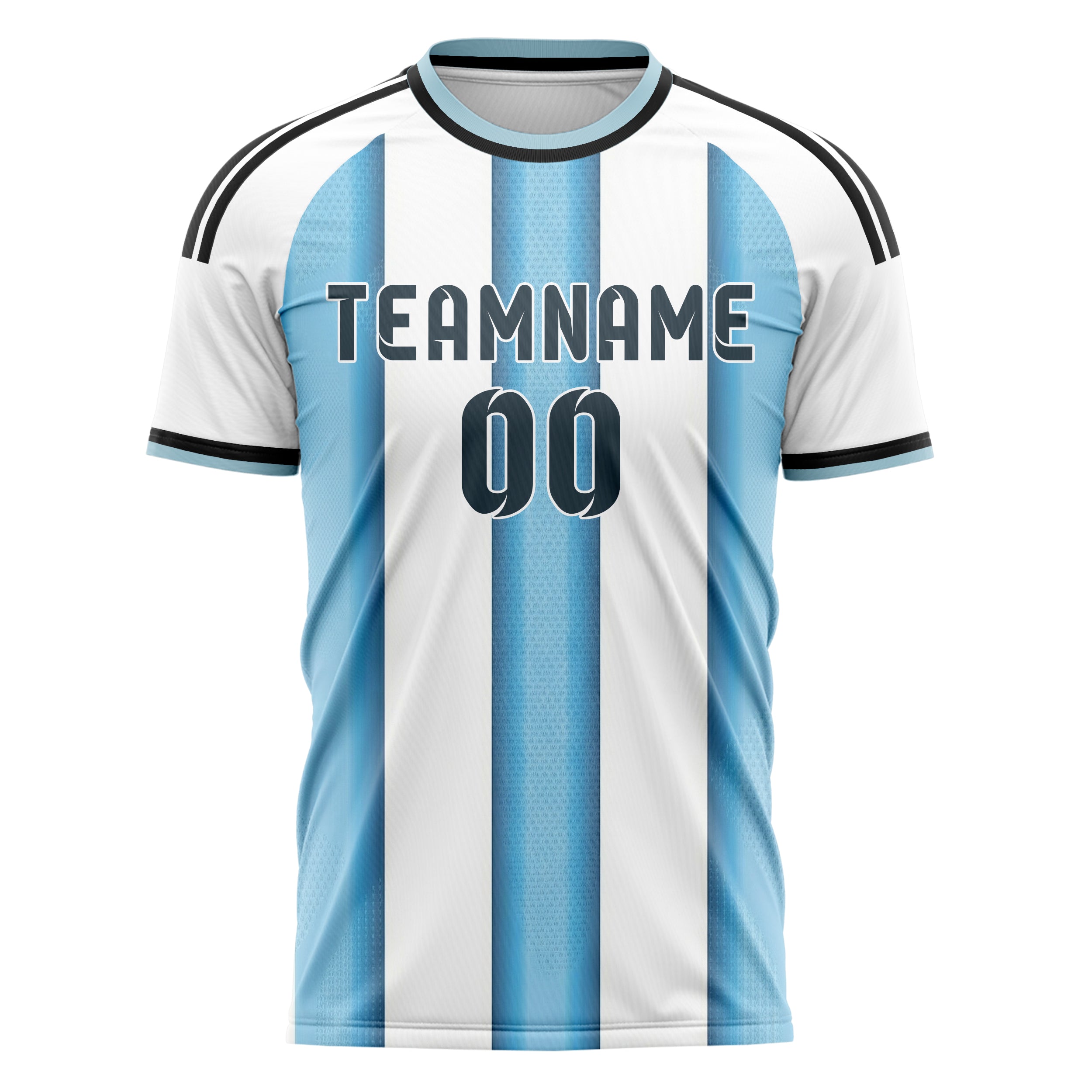 Argentina Home Soccer Jersey Style – With Custom Name, Number and Logo
