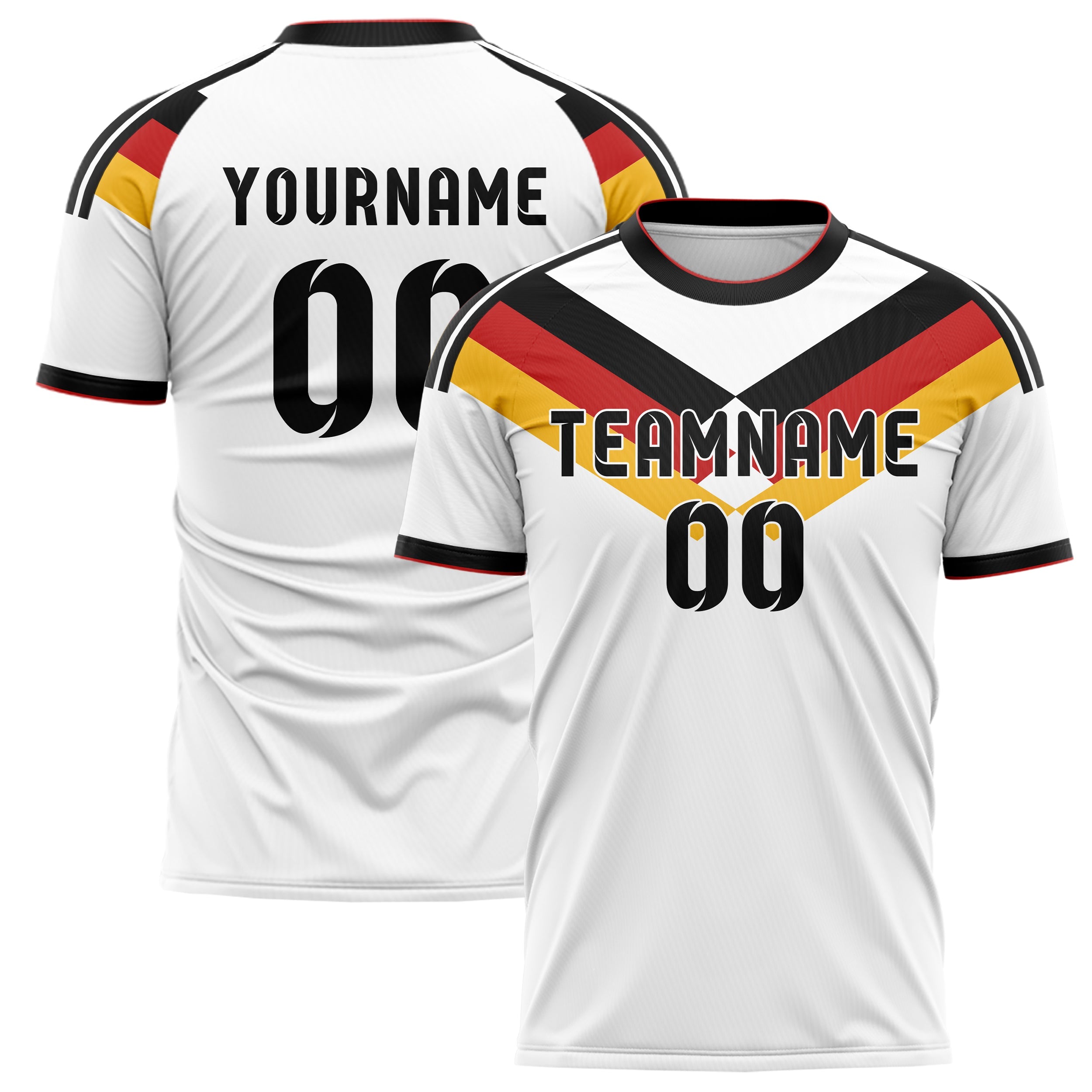Germany Home Soccer Jersey Style – With Custom Name, Number and Logo