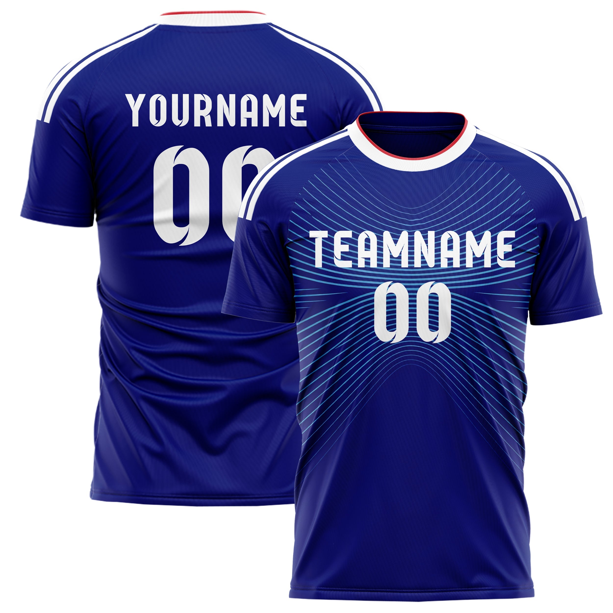 Japan Home Soccer Jersey Style – With Custom Name, Number and Logo